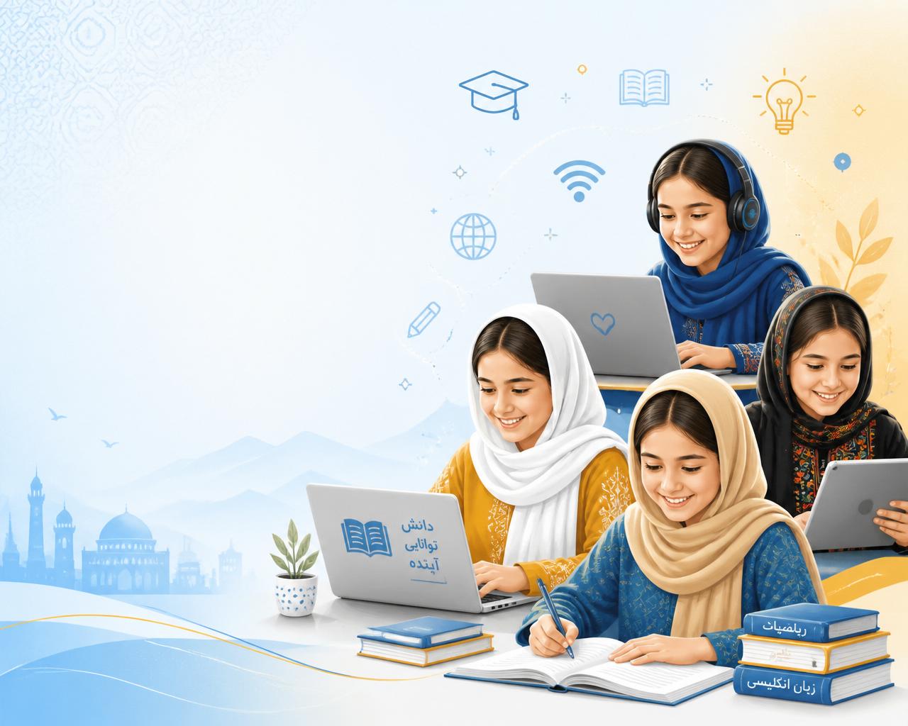 Students learning online with Flying Wings